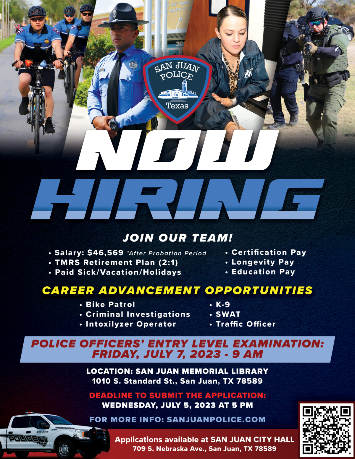 Now Hiring! - San Juan Police Department